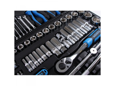 набор инструментов 143 предмета 1/4" и 1/2" 6 гр. от LICOTA набор инструментов 143 предмета 1/4" и 1/2" 6 гр.