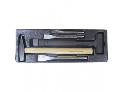 Набор молотков и зубил 5пр. в ложементе от LICOTA Набор молотков и зубил 5пр. в ложементе