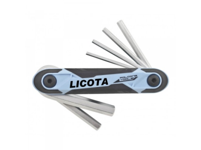 Набор ключей 6 гранных складных ,7 пр., 1.5-6мм от LICOTA Набор ключей 6 гранных складных ,7 пр., 1.5-6мм