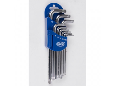 Набор торксов угловых длинных 9пр. T10-T50 от LICOTA Набор торксов угловых длинных 9пр. T10-T50