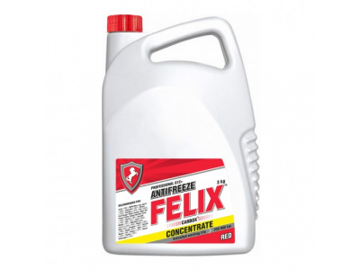 Профессиональный антифриз-концентрат FELIX Carbox, красный, 3л от Felix Профессиональный антифриз-концентрат FELIX Carbox, красный, 3л