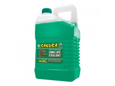 Антифриз SAKURA Long Life Cooland зеленый 10л от SAKURA Антифриз SAKURA Long Life Cooland зеленый 10л