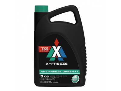 Профессиональный антифриз X-Freeze Green 3кг от X-Freeze Профессиональный антифриз X-Freeze Green 3кг