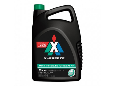 Профессиональный антифриз X-Freeze Green 5кг от X-Freeze Профессиональный антифриз X-Freeze Green 5кг