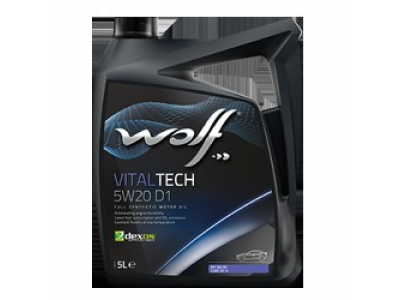 Моторное масло WOLF VITALTECH 5W20 D1 5L