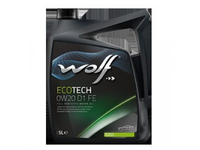 Моторное масло WOLF ECOTECH 0W20 D1 FE 5L