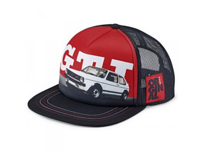 Бейсболка Volkswagen GTI 1976 Baseball Cap, Black/Red, артикул 5GB084300