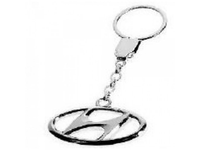 Брелок Hyundai на цепочке серебристый, артикул R8480AC505H