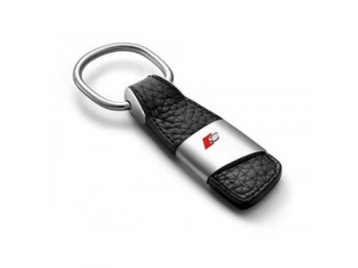 Брелок Audi S-model Key ring leather, артикул 3181400210 от VAG Брелок Audi S-model Key ring leather, артикул 3181400210