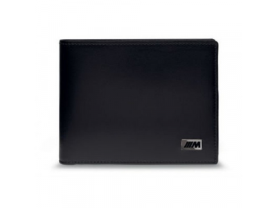 Кожаное портмоне BMW M Wallet with Coin Compartment, Black