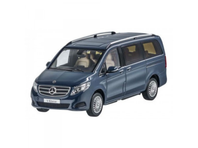 Модель автомобиля Mercedes V-Class, model series 447, Navy Blue, Scale 1:43