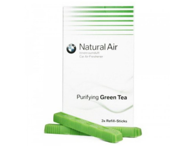 Комплект сменных картриджей освежителя воздуха BMW Purifying Green Tea, артикул 83122285674