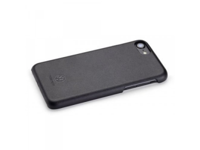 Кожаный чехол Volkswagen Logo iPhone 7 Cover, Black