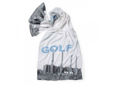 Набивнои? шарф Volkswagen Golf -Power plant silhouette- Printed Scarf от VAG Набивнои? шарф Volkswagen Golf -Power plant silhouette- Printed Scarf