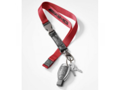 Лента с карабином для ключей Mercedes-AMG Lanyard, Red Black, артикул B66953852