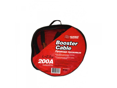 Провода для запуска двигателя в сумке 200 A, RR200 RUNWAY RACING от RUNWAY Провода для запуска двигателя в сумке 200 A, RR200 RUNWAY RACING