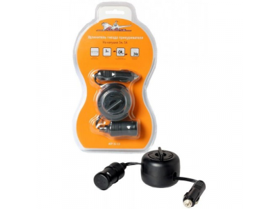 Прикуриватель-удлинитель на катушке 3м, 5А AIRLINE