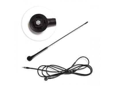 Антенна врезная наклонная 50 см черная (кабель 3м) от AVG Антенна врезная наклонная 50 см черная (кабель 3м)