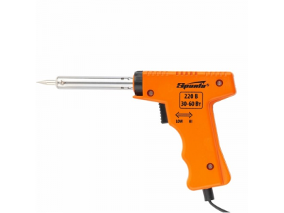 Паяльник-пистолет с регулировкой мощности 30-60 Вт, 220 В// SPARTA от SPARTA Паяльник-пистолет с регулировкой мощности 30-60 Вт, 220 В// SPARTA