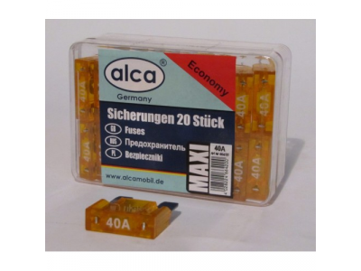 Предохранитель флажковый макси 40A в пластиковой коробке (20 шт)