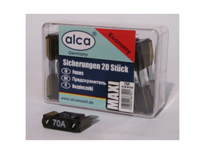 Предохранитель флажковый макси 70A в пластиковой коробке (20 шт)