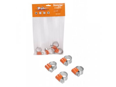 Хомуты 8-12/9,7 мм, W1 (оцинкованный), комплект 4 шт. от Airline Хомуты 8-12/9,7 мм, W1 (оцинкованный), комплект 4 шт.